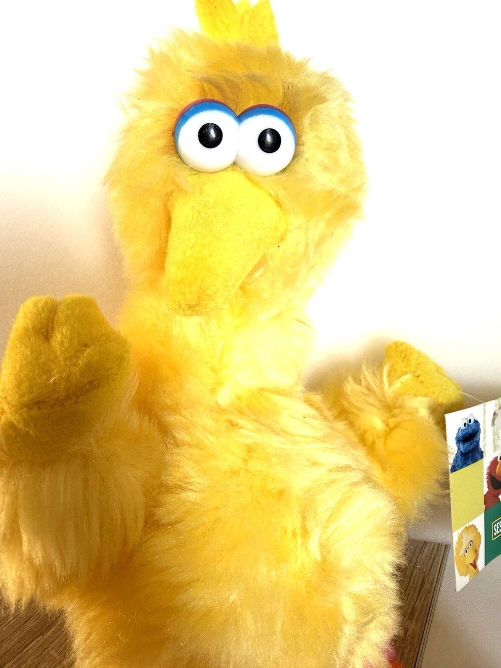 Vintage 2003 Sesame Street Big Bird Plush 9 Inch Nanco Stuffed Animal Yellow Toy